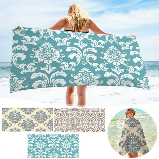 Sandproof Beach Towel - Quick Dry Microfiber, 30x60 Inch for Travel, Pool & Beach