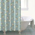 thumbnail image 4 of Pioneer Flower Floral Print Pattern Shower Curtain 84"x72", Bathroom Decorative Shower Curtain Set with 12 Hooks, Waterproof Washable, 4 of 6
