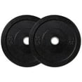 thumbnail image 2 of Zion Fitness Magma 2 Inch 35 Lb Crumb Bumper Plates Set Olympic Weight Plates Rubber Bumper Weight Plate Pair, Stainless Steel Inserts Strength Training Plates Weight Lifting Plates, 2 of 3