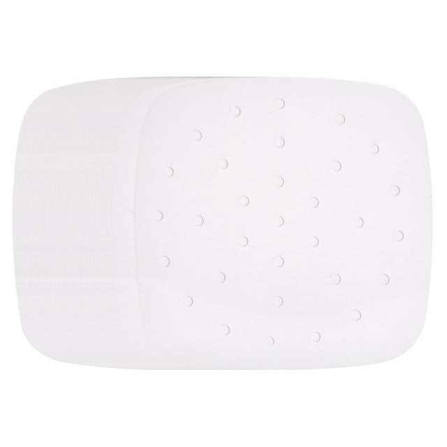 Uxcell 200 piezas de forros para freidora de aire de 8 pulgadas, forros de vaporera de bambú cuadrados con agujeros, papel pergamino perforado desechable para freidoras de aire, blanco