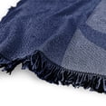 thumbnail image 3 of The Smurfs Blanket, 50'x60' Lazy Smurf Woven Tapestry Cotton Blend Fringed Throw Blanket, 3 of 6