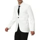 thumbnail image 4 of Abrigo Chic para Hombre Slim Fit Blazer de Una Sola Botón Formal 2XL Blanco, 4 of 7