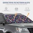 thumbnail image 4 of Xecao Rocket Satellite for Foldable Car Sun Shades (2-Pack) offer sun protection with an easy-fold design for convenient windshield shading., 4 of 7