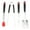 As Shown, variant on Yuangui 4pcs BBQ Grill Tools Set Heavy Duty Stainless Steel Barbecue Grilling Utensils Premium Grill Accessories for Barbecue Spatula Tongs Fork and Basting Brush