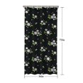 thumbnail image 5 of Pioneer Flower Floral Print Pattern Shower Curtain 36"x72" ,Bathroom Decorative Shower Curtains Set with 12 Hooks,Modern Waterproof Washable Shower Curtain, 5 of 6
