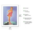 thumbnail image 2 of A Surprising Figure - Vintage Pin Up Girl Print by Edward Runci c.1949 - Bamboo Fine Art 290gsm Paper (Unframed) 17x22in, 2 of 4