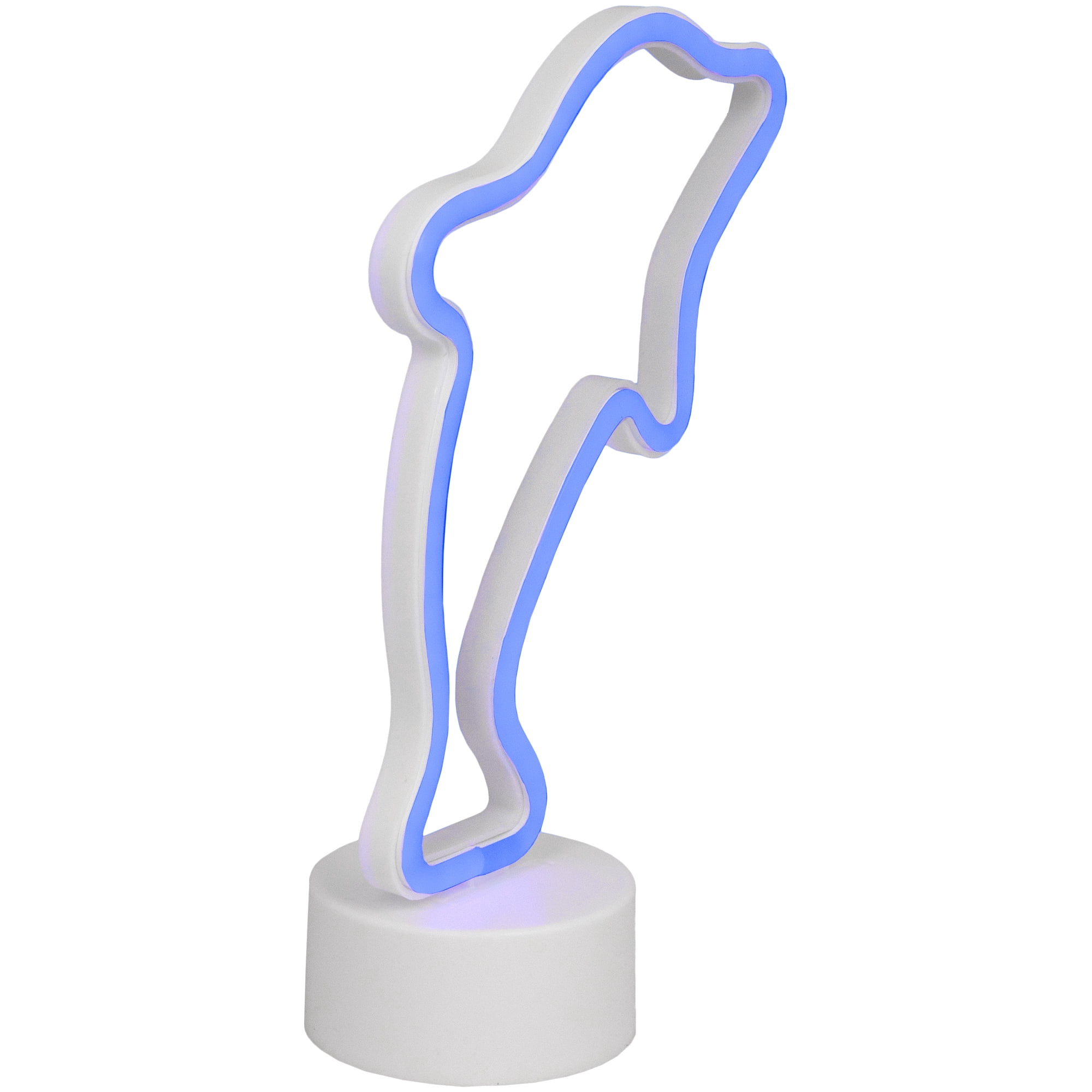 10.25" Blue Dolphin LED Neon Style Table Sign