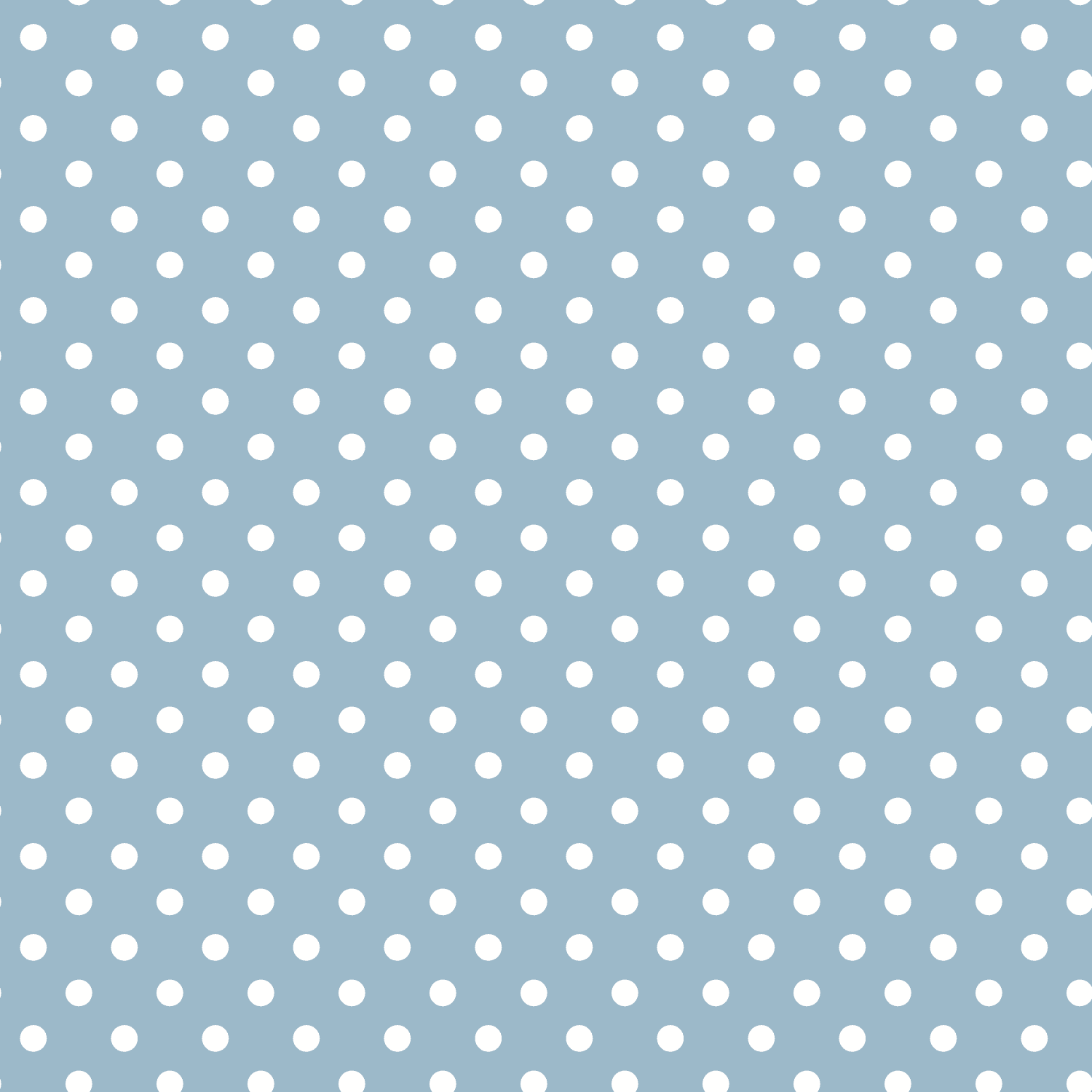 Waverly Inspirations Cotton 18" x 21" Fat Quarter Medium Dot Powder Blue Print Fabric, 1 Each