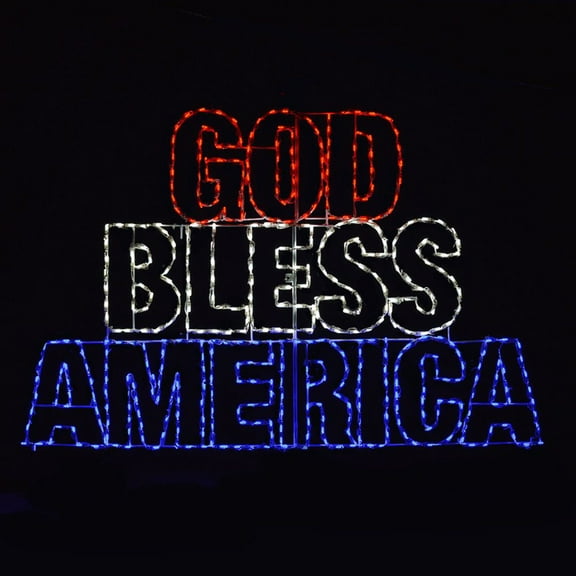 LED God Bless America - Brite Ideas Decorating
