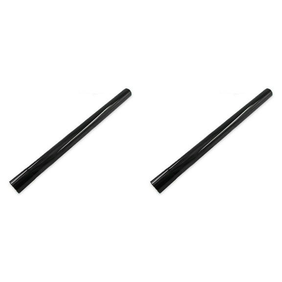 2 PCS Vacuum Extension Wands 1.34 inch and 1.38 inch, Vacuum Accessories Extension Wands Attachments 17.72" Black Smooth Finish Plastic Wand Vacuum Pipe Tubes for Shop Vac Wet/Dry Vacuums(Black)