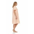 thumbnail image 3 of Dream8teen Women's Snaps Front Closure House Dress Sleeveless Woven Housecoat Duster Lounger Robe 2010 Peach Lace Trim Medium, 3 of 5