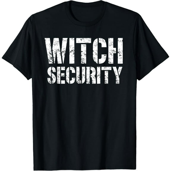 Halloween Dad Mom Daughter Adult Costume Witch Security T-Shirt