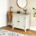 thumbnail image 5 of May in Color 2-Door Wood Buffet Cabinet, Bohemian Farmhouse Sideboard, for Entryway, Bedroom, Dining & Living Room, White, 5 of 9