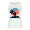 thumbnail image 4 of ZRGHAOYLQ Mens Beach Tank Tops Loose Fit Palm Tree Sleeveless Graphic Tees Big and Tall Scoop Neck Workout Shirts Holiday Vacation Top Mens Tank Tops Clearance Under 10, 4 of 5