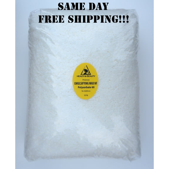 EMULSIFYING WAX NF POLYSORBATE 60 PURE POLAWAX 10 LB