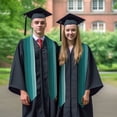 thumbnail image 7 of Kdxio Teal Color Graduation Stole Class, Graduation Sash, Unisex Adult 36" Academic Commencements-Sharp Corner, 7 of 7