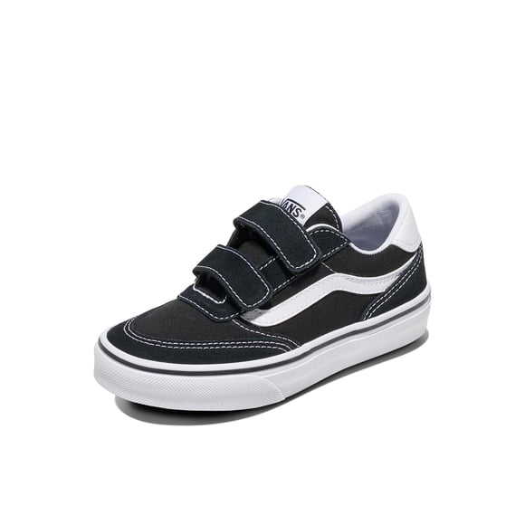 Zapatillas bajas para niños pequeños Vans Brooklyn LS V Suede Black 4