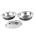 thumbnail image 4 of Juego de lavabo de acero inoxidable con rallador, recipiente para almacenar alimentos fácil de limpiar, desagüe 28 centímetros, 4 of 9