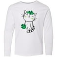 thumbnail image 3 of Inktastic St Patricks Day Irish Kitty Cat Long Sleeve Youth T-Shirt, 3 of 5