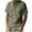 Army Green（mens shirts）, variant on GuangCheng Mens Linen Blend Tshirts,Short Sleeve,Button Down,Shirt with Chest Pocket,Baggy Fit,Breathable,Lightweight,Casual Tees ,Army Green,Size 2XL