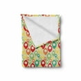 thumbnail image 2 of Abstract Soft Flannel Fleece Blanket, Vintage Rainbow Colored Geometric Shapes in Various Sizes Nostalgic Backdrop Print, Cozy Plush for Indoor and Outdoor Use, 60" x 80", Multicolor, by Ambesonne, 2 of 6