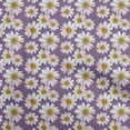 thumbnail image 1 of oneOone Georgette Viscose Purple Fabric Floral Craft Projects Decor Fabric Printed By The Yard 42 Inch Wide, 1 of 5