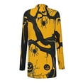 thumbnail image 4 of WXLWZYWL Halloween Cardigans for women 2024 Ghost Pumpkin Bat Spide Web Witch Graphic Coats Long Sleeve Lightweight Tops Open Front Fall Jackets, 4 of 5