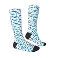 thumbnail image 3 of Fotbe Party Shark Cute print Women's Men's Novelty Crew Socks Cotton Socks Knee High Socks for Walking,Running,Nurses,Pregnancy, 3 of 9