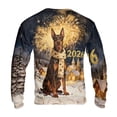 thumbnail image 2 of Doberman Pinscher Happy New Year 2026 with Fireworks on New Year's Eve All Over Print 3D Sweatshirt Unisex Merch Doberman Dog Lover Gifts - 12022, 2 of 6