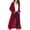Wine, variant on HCYSFG Womens Solid Color Cardigan Sweater Open Front Long Sleeve Rib Knit Longline Loose Fit Casual Fall Layering Tops