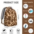 thumbnail image 6 of Giraffe Backpack for Women & Men - Large School Bookbag, Laptop Pocket, Waterproof College Bag, Stylish Animal Print, Lightweight for Daily Use, 6 of 6