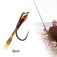 thumbnail image 4 of Ice Fishing Jigs Artificial Fishing Vertical Jigging 8PCS Fishing Kit - Red, 4 of 8