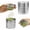 Silvery-1pcs, variant on Matcha Powder Sifter and Storage Tin Set,Matcha Tin Container Tea Canister with Lids,Stainless Steel MatchaShaker Canisters with Agitator Rings,40 Mesh Fine Sieve for Coffee MatchaTea Sugar Spice