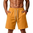 thumbnail image 2 of Mens Baggy Sweat Shorts Cotton Fleece Athletic Shorts Pro Workout Gym Lounge Shorts for Mens with Pockets Ginger 2XL, 2 of 8