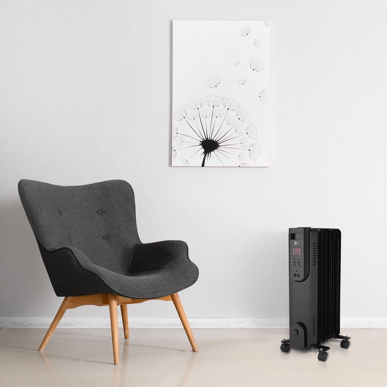 Perfect Aire 4016300 Black 1500W Digital Oil Filled Heater, 3
