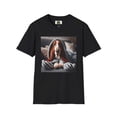 thumbnail image 4 of Basset Hounds "Sleepy" Unisex Softstyle T-Shirt, 4 of 10