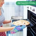 thumbnail image 7 of Pot Holders Set of 2 Heat Resistant 338℉ Kitchen Oven Gloves Potholder Cooking Baking Microwave Mitts Swirl Texture, 7 of 7