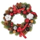 thumbnail image 4 of Corona de Navidad con bolas de algodón de piñas, corona de piñas de Navidad con corona de piñas de Navidad con bolas de algodón, guirnalda de piñas de Navidad artificial, diseño exquisito Jadeshay A, 4 of 8