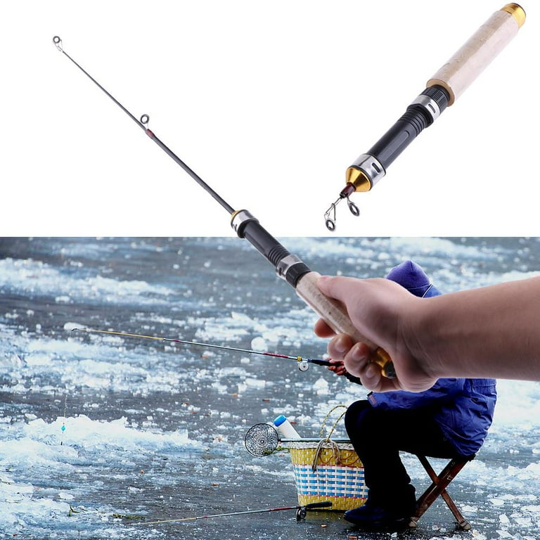 Crazy-Store 60cm Portable Telescopic Winter Ice Fishing Fish Rod Spinning  Cast Tackle : : Sports, Fitness & Outdoors