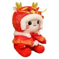 thumbnail image 3 of DOLITY Chinese New Year Dragon Plush Doll Cute Cartoon Lightweight Soft Stuffed Toy 33cm, 3 of 8