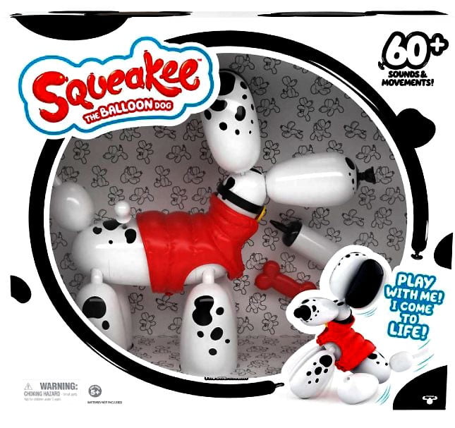 Squeakee The Balloon Dog Interactive Toy for Kids Red for sale online 
