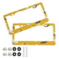 thumbnail image 2 of 2-Pack Aluminum License Plate Frame with 2 Holes for GM License Plate Cover with Free Screws Cute Cartoon Bees, 2 of 8