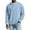 Light Blue, variant on Waffle Shirts Men Casual Long Sleeve Knit Tops Button Neck Henley T-Shirts