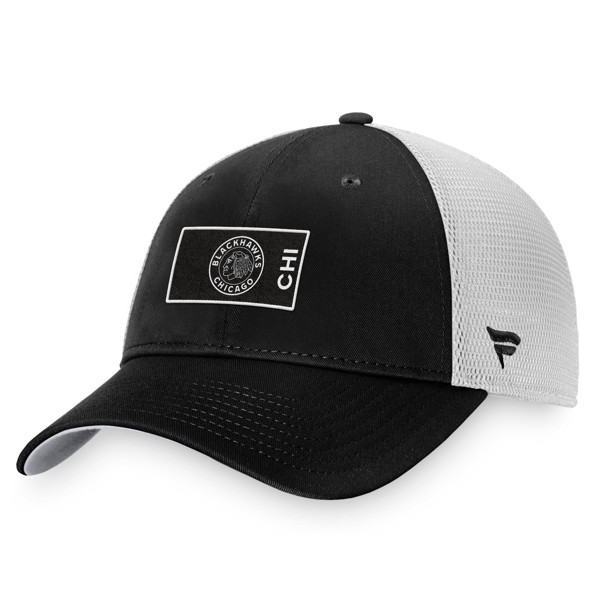 Men's Fanatics Black/White San Jose Sharks Authentic Pro Rink Trucker Snapback Hat Men's Fanatics Black/White San Jose Sharks Authentic Pro Rink Trucker Snapback Hat