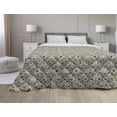 thumbnail image 1 of Turkish Pattern Down Alternative Comforter, Oriental Botanical Pattern with Pomegranates and Leaves on Indigo Backdrop, Microfiber Quilt for All Season, 5 Sizes, Multicolor, by Ambesonne, 1 of 3