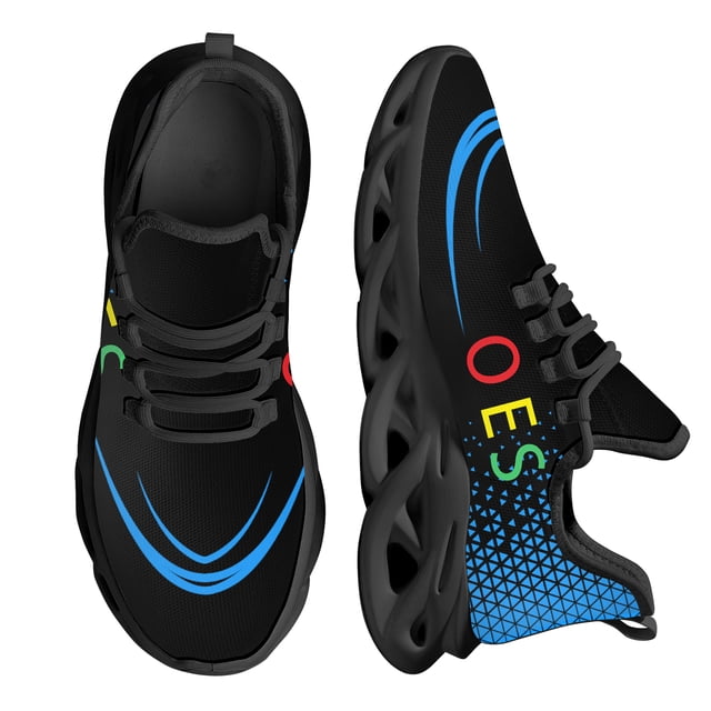 Zapatillas de deporte de malla con diseño de la Orden del Este de OES Sistars para mujer, zapatos de plataforma con cordones, ligeros y transpirables