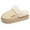 Beige, variant on XIMIN Women's Anti-Slip Sole Fuzzy Slippers Warm House Slippers with Plush Lining Fluffy Platform Winter House Shoes Indoor Y2k Cute & Cozy