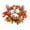 A002- Color B, variant on 10 Inch Small Fall Wreath Candle Holder Ring Fall Table Decor Artificial Fall Leaves Pine Cone Accent for Thanksgiving Halloween Indoor Home Dining Table Centerpiece