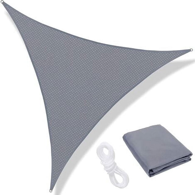 GETIT Water Resistant Breathable Material Triangle Sun Shade Sail UV Block, Easy Installation Stainless Steel Fittings, Outdoor Shade Canopy Durable
