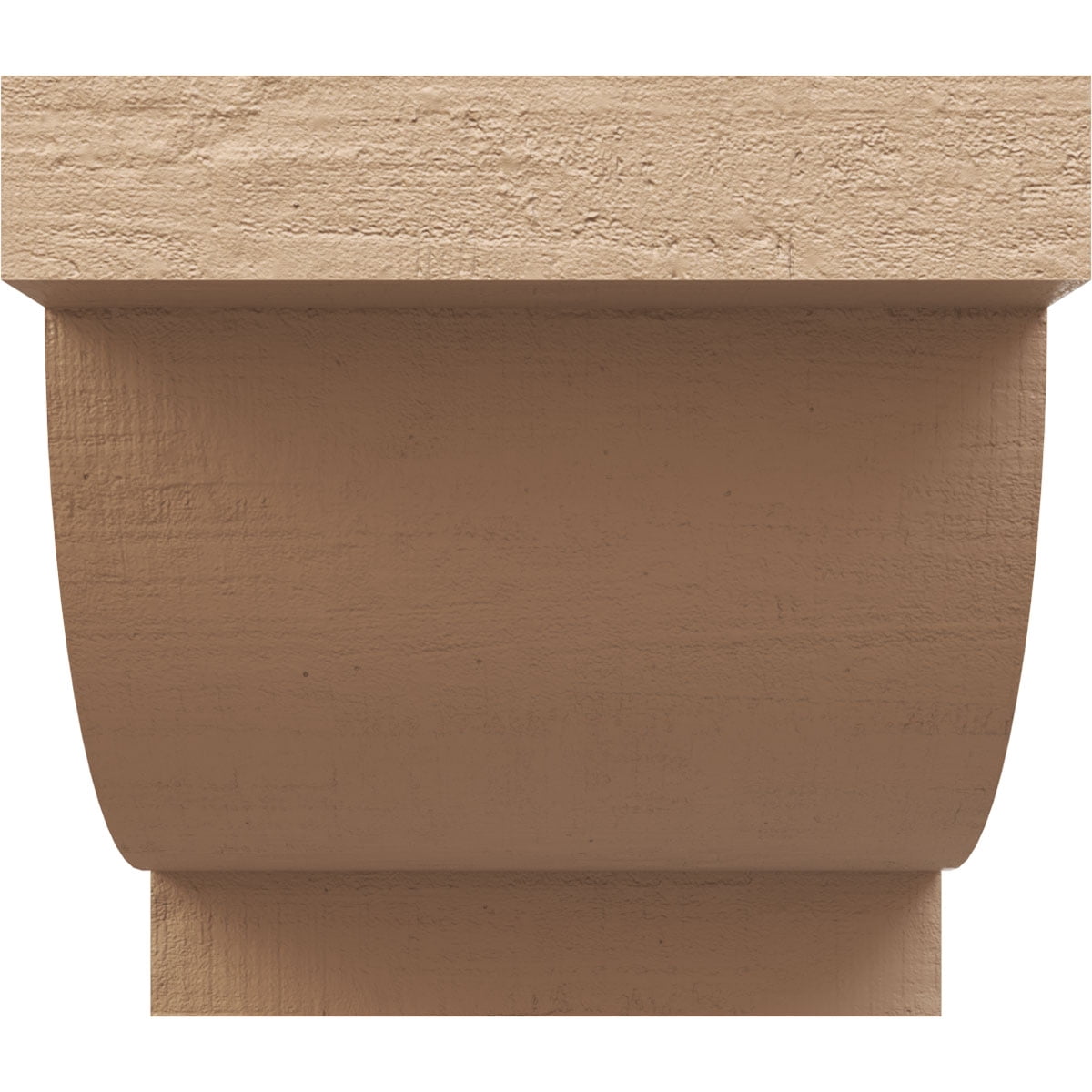 11"W x 11"D x 11"H Wide Alpine Rough Cedar Woodgrain TimberThane Corbel, Primed Tan